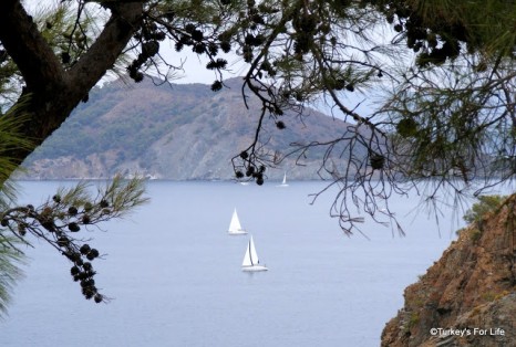 Yachts in Fethiye Bay