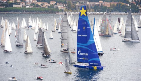 Superyacht-Esimit-Europa-2-at-the-Barcolana-Regatta-2013