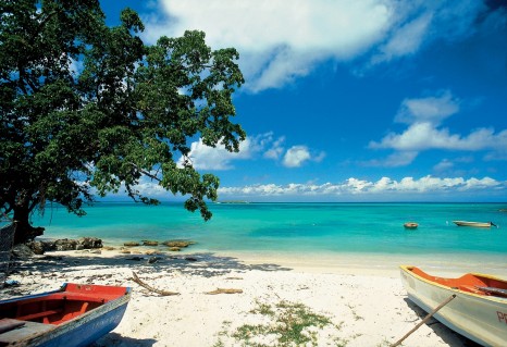 la plage des Raisins Clairs à saint-François (Grande-Terre)