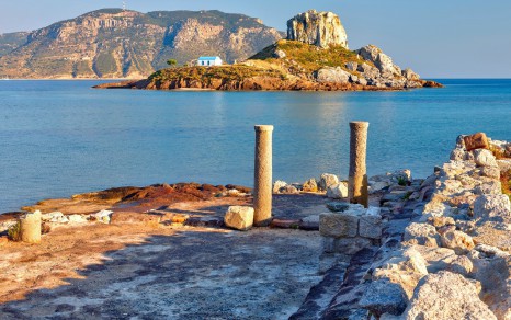 1920_Island Kastri and ruins on Kos